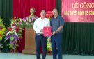 Ban Thường vụ Huyện ủy Quan Sơn công bố Quyết định về công tác cán bộ