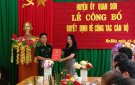 Công bố Quyết định của Ban Thường vụ Huyện ủy Quan Sơn, chỉ định Phó Bí thư Đảng ủy xã Na Mèo